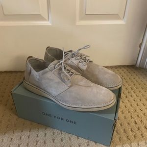 Toms Gray Suede Shoes